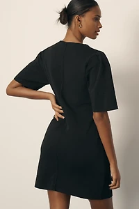 Nation Los Angeles Sallie Short-Sleeve Popover Mini Dress