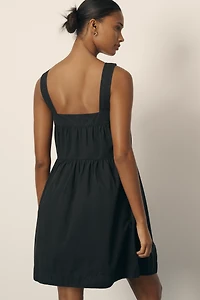 Nation Los Angeles Claribel Poplin Babydoll Mini Dress