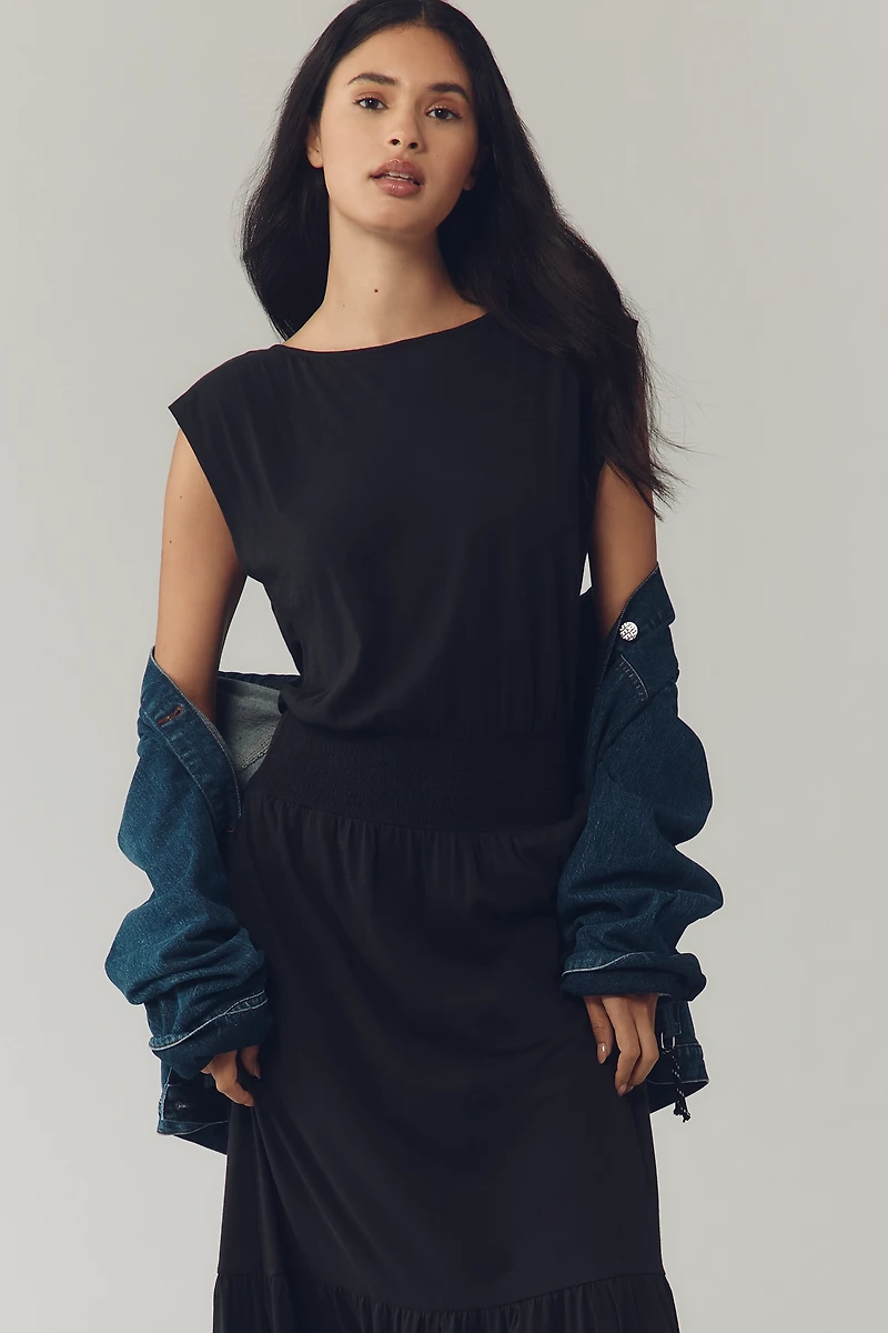 Nation Los Angeles Evonne Sleeveless Midi Dress