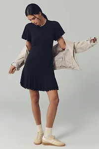 Nation Los Angeles Lizzy Short-Sleeve Mini Dress