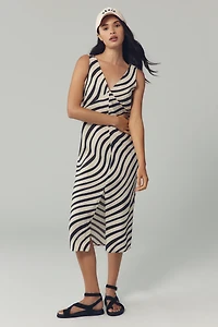 Nation Los Angeles Kimora Sleeveless V-Neck Midi Dress