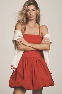 Daily Practice Strapless Bubble Mini Twofer Dress
