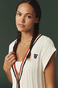 Tretorn x Anthropologie Longline Short-Sleeve Cardigan