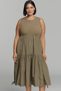 The Bowline Tiered Midi Dress by Daily Practice