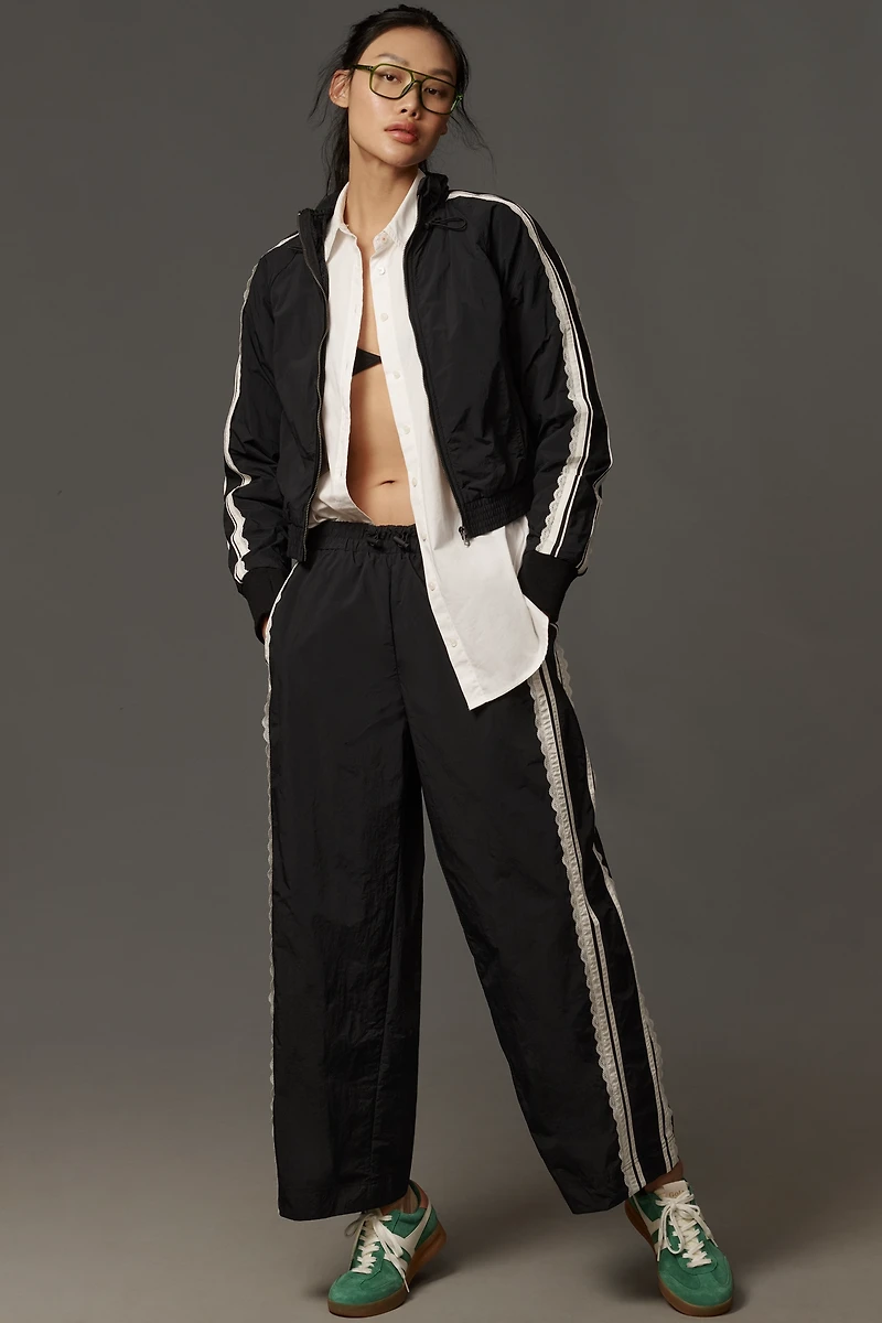 Daily Practice Lace Side-Stripe Track Pants