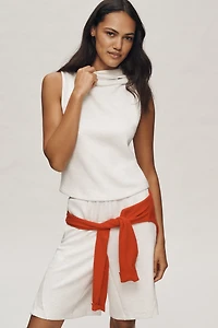 Daily Practice Sleeveless Cowl-Neck Top