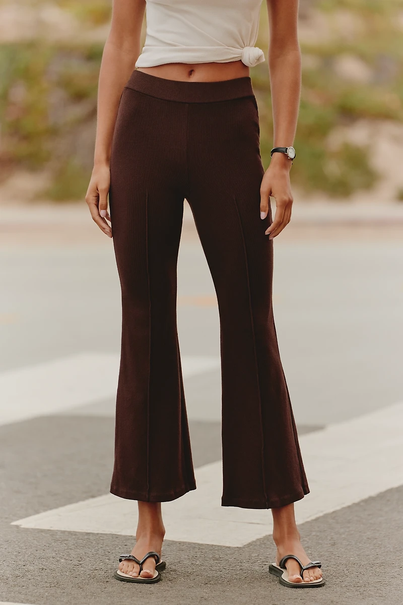 DONNI. Rib Kick-Flare Pants