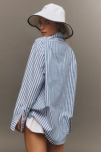 DONNI. The Pop Long-Sleeve Poplin Buttondown Shirt