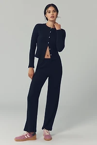 DONNI. Ribbed Cardigan Sweater