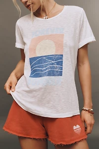 Sundry Rolled-Sleeve Graphic Tee