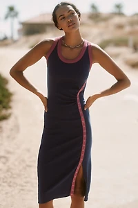 Sundry Sleeveless Ribbed Mini Dress