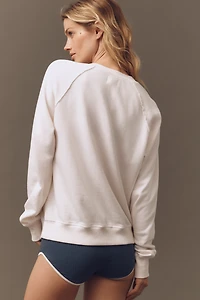 Sundry Graphic Crew-Neck Raglan Sweatshirt
