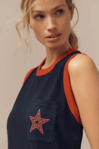 Sundry Jersey Graphic Midi Tank Dress