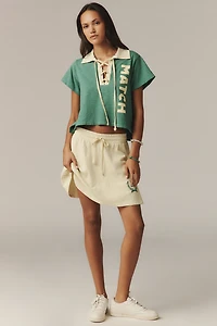 Sundry Lace-Up Polo Shirt