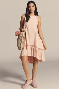 Daily Practice Hill Up Tiered High-Low Midi Dress