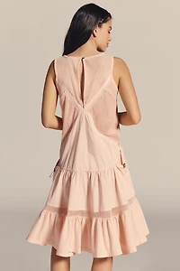 Daily Practice Hill Up Tiered High-Low Midi Dress