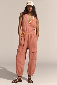 Daily Practice Cloud Rest Sleeveless V-Neck Jumpsuit