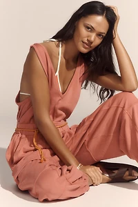 Daily Practice Cloud Rest Sleeveless V-Neck Jumpsuit