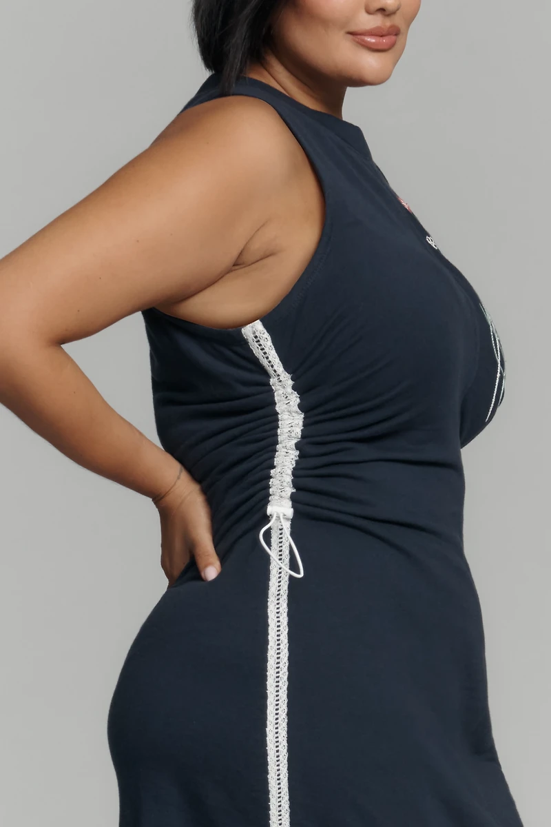 Daily Practice Sports Start Sleeveless Midi Dress