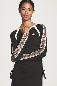 Daily Practice Long-Sleeve Ruched Midi Dress