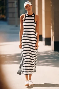 Daily Practice Mixed Print Knit Midi Dress
