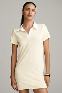 Daily Practice Team Spirit Short-Sleeve Polo Terry Mini Dress