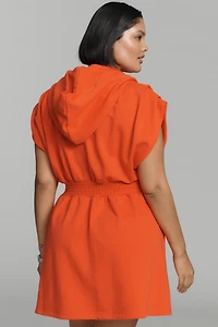 Daily Practice Half-Zip Hoodie Mini Dress