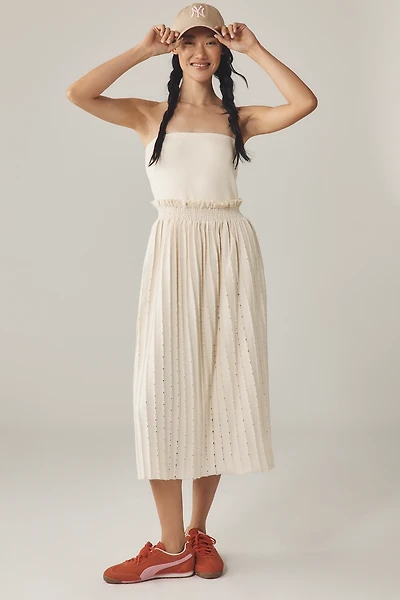 Sundays Manon Cotton Strapless Midi Dress