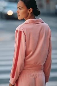 Araminta James Mara Long-Sleeve Velour Top