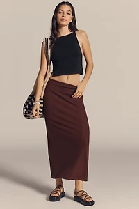 Daily Practice Knit Column Midi Skirt