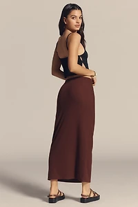 Daily Practice Knit Column Midi Skirt