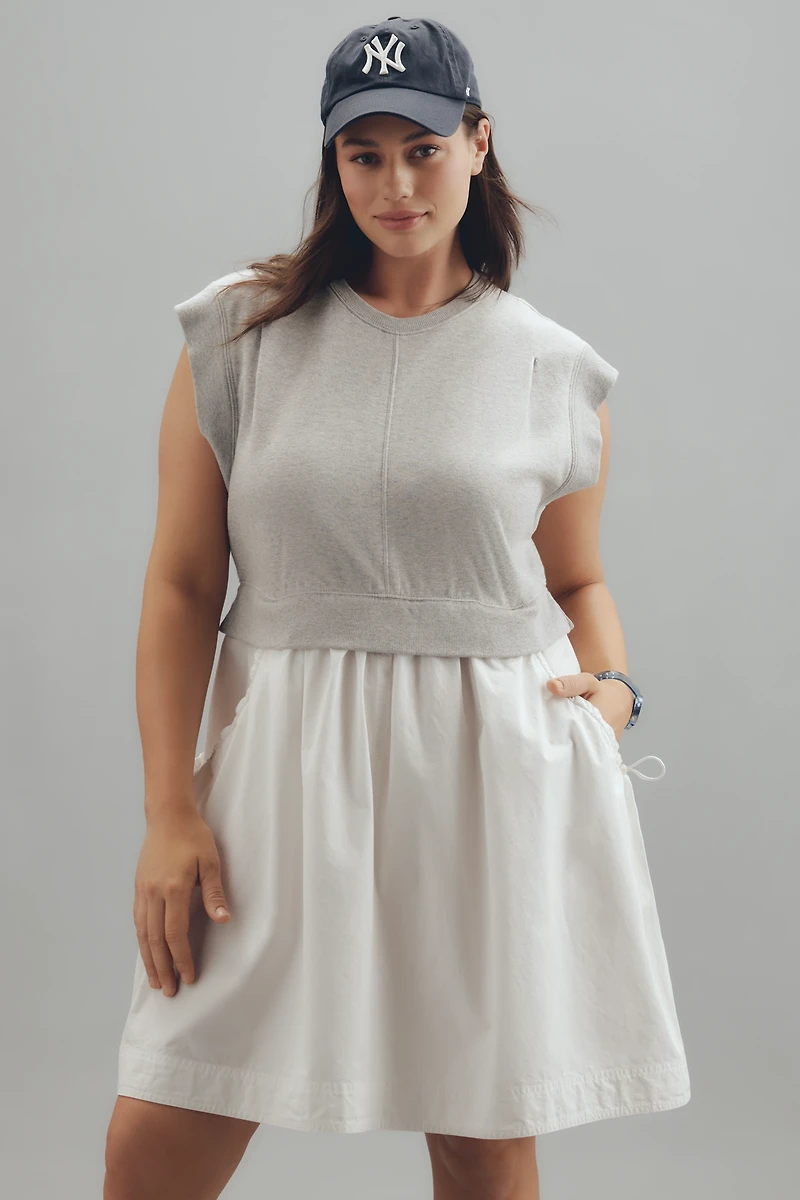 Daily Practice Gardenia Short-Sleeve Babydoll Mini Dress