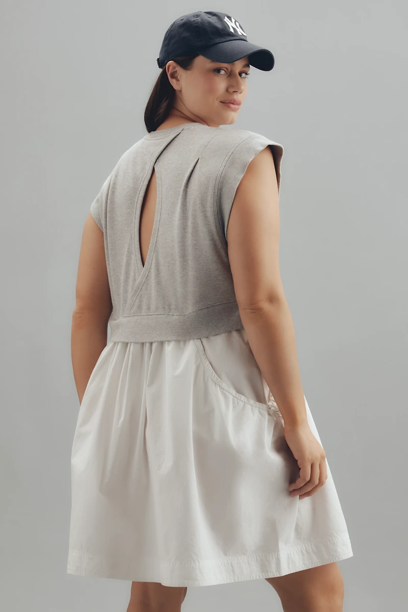 Daily Practice Gardenia Short-Sleeve Babydoll Mini Dress