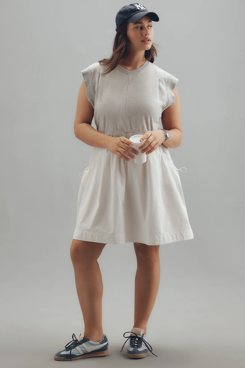 Daily Practice Gardenia Short-Sleeve Babydoll Mini Dress