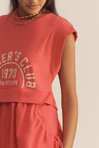 Daily Practice Gardenia Muscle Tank Twofer Dress