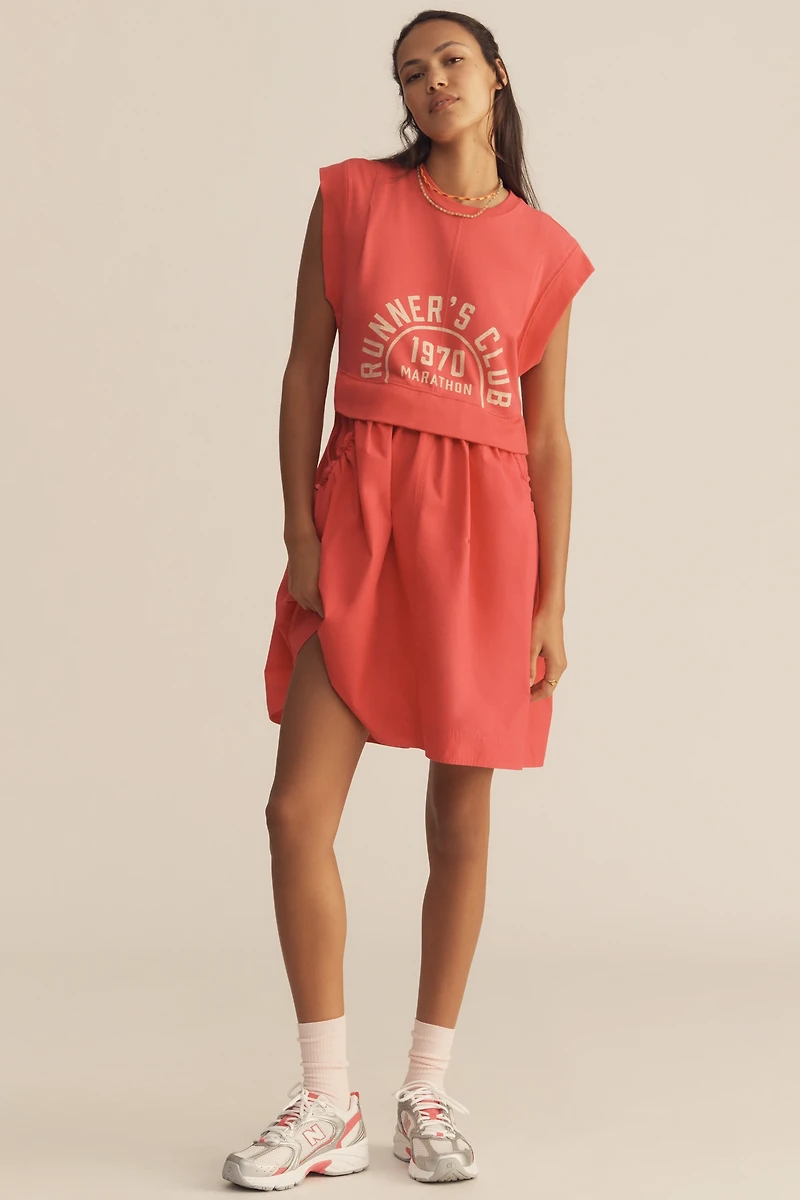 Daily Practice Gardenia Muscle Tank Twofer Dress