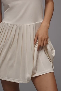 Sundays Bobbi Scoop-Neck Pleated Mini Dress