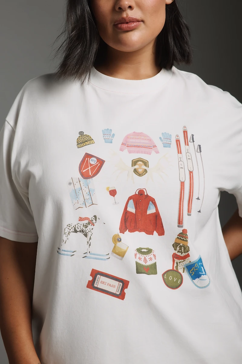 Never Fully Dressed Ski Graphic Tee