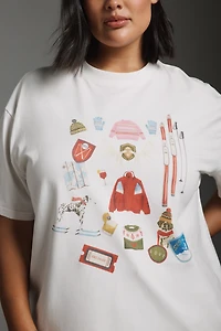 Never Fully Dressed Ski Graphic Tee