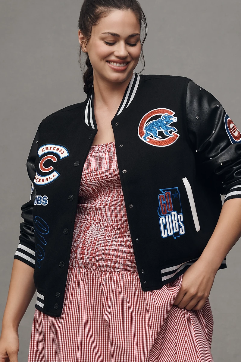 The Wild Collective x Anthropologie MLB Letterman Jacket