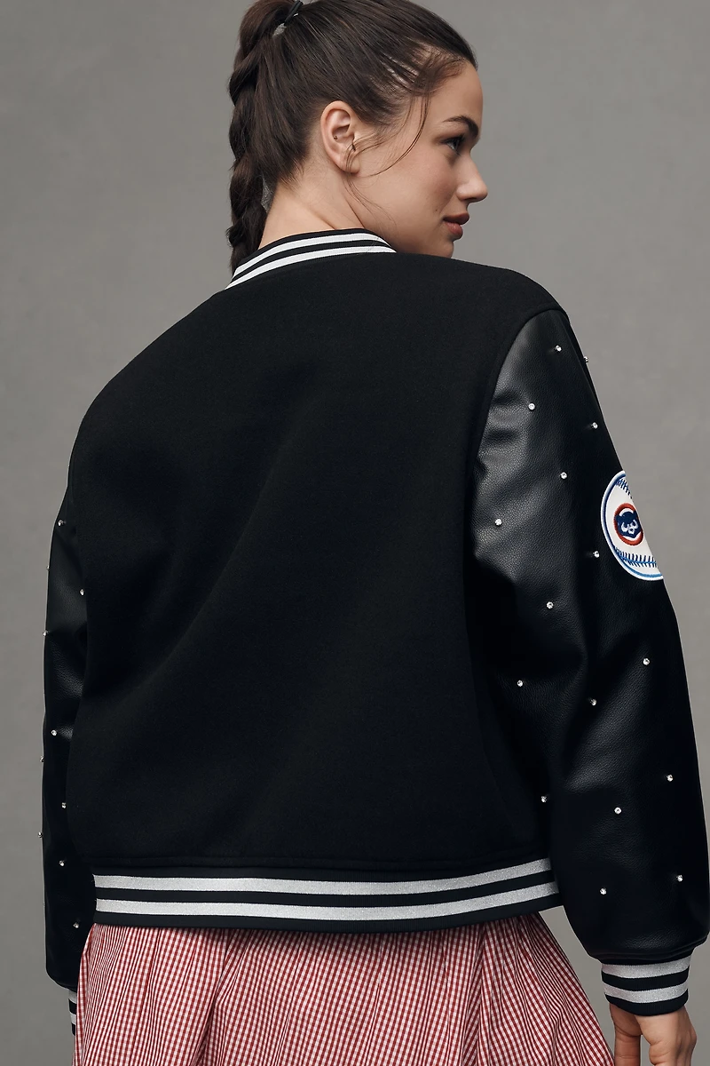 The Wild Collective x Anthropologie MLB Letterman Jacket