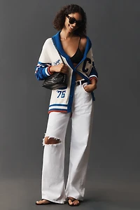 The Wild Collective x Anthro Cotton MLB Cardigan Sweater