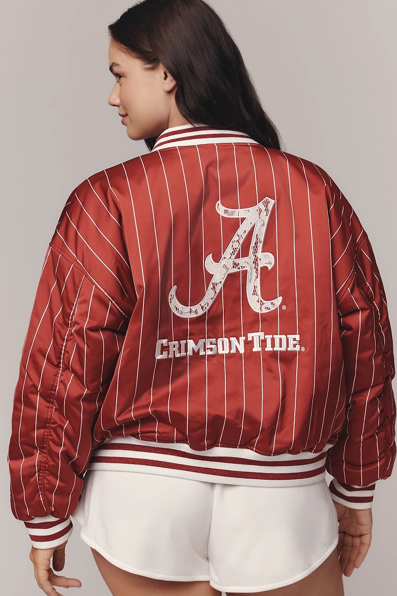 The Wild Collective x Anthropologie NCAA Bomber Jacket
