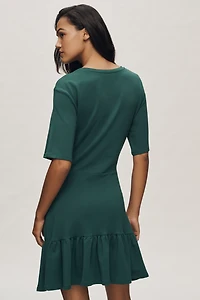 Daily Practice Short-Sleeve Drop-Waist T-Shirt Mini Dress