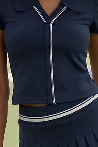 Fore-té Madison Collared Top