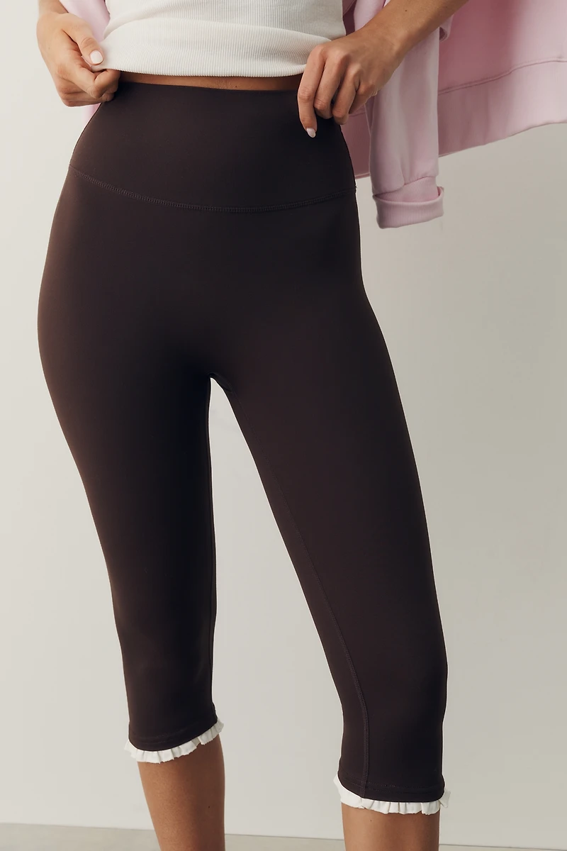 Astoria Activewear Ruffled Capri Leggings