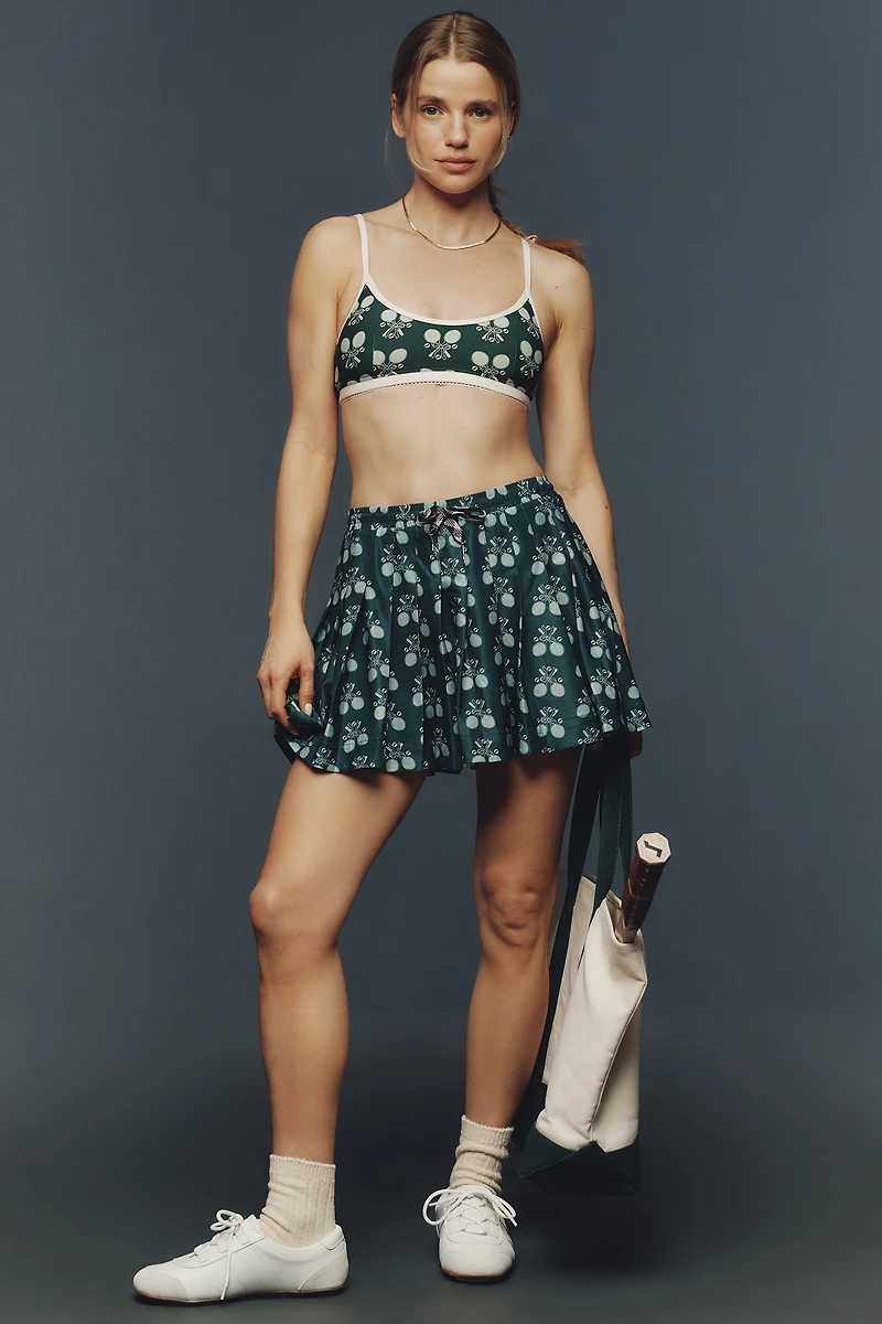 The Upside Racquet Pleated Mini Skirt