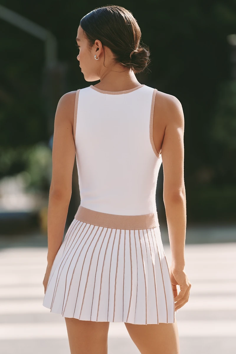 Beach Riot Solange Pleated Mini Dress