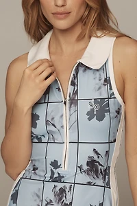 Daily Practice Quarter-Zip Mini Polo Dress