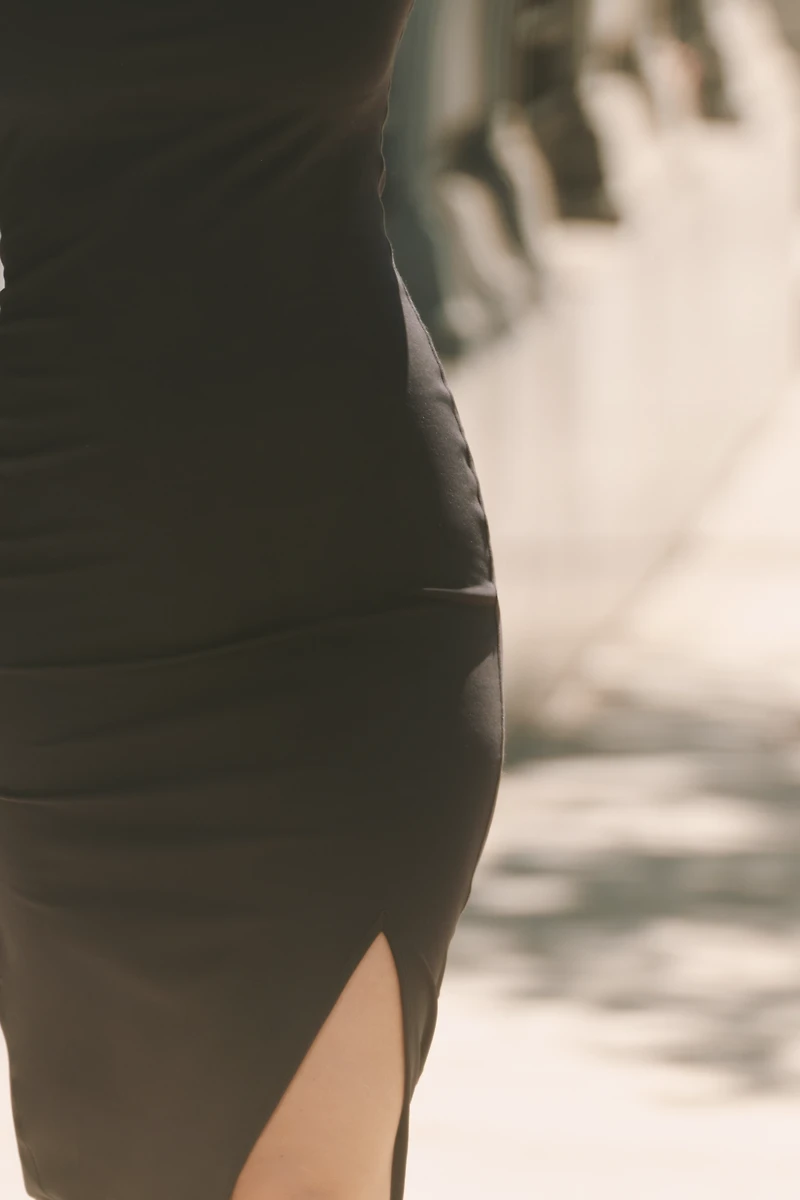 Daily Practice Long-Sleeve Square-Neck Midi Dress